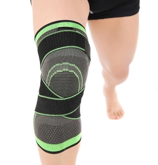 دعامة ركبة فيتوكي لدعم الركبة وعلاج آلام المفاصل والتهاب المفاصل ، كم ركبة للرجال والنساء، مناسب لتمزق الرباط الصليبي والجري وكرة السلة ووصالة الألعاب الرياضية، أخضر، مقاس L، قطعة واحدة