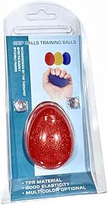 كرة تدريب اليدين والأصابع، كرة واحدة من المطاط الناعم للعجن لعلاج اليدين والتهاب المفاصل، وتدريب الأصابع، وتخفيف التوتر والقلق في العلاج الطبيعي