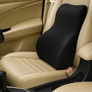 وسادة دعم أسفل الظهر المصنوعة من الميموري فوم القطنية بتصميم متموج للسيارة