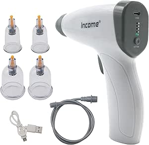 مجموعة أوليفورت 3 في 1 للتدليك بالحجامة، مجموعة علاجية ذكية بالحجامة الكهربائية، 6 أوضاع، محمولة وقابلة لإعادة الشحن لتدليك الكتفين والظهر والرقبة.