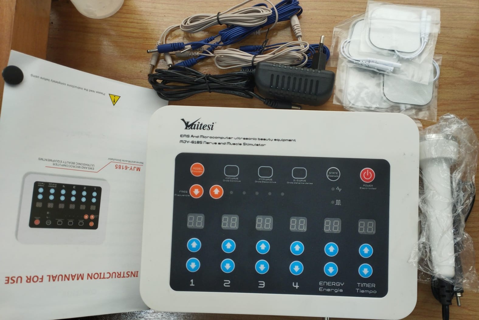 جهاز Vaitesi المحترف لتنبيه العضلات والأعصاب (6 قنوات استهداف)