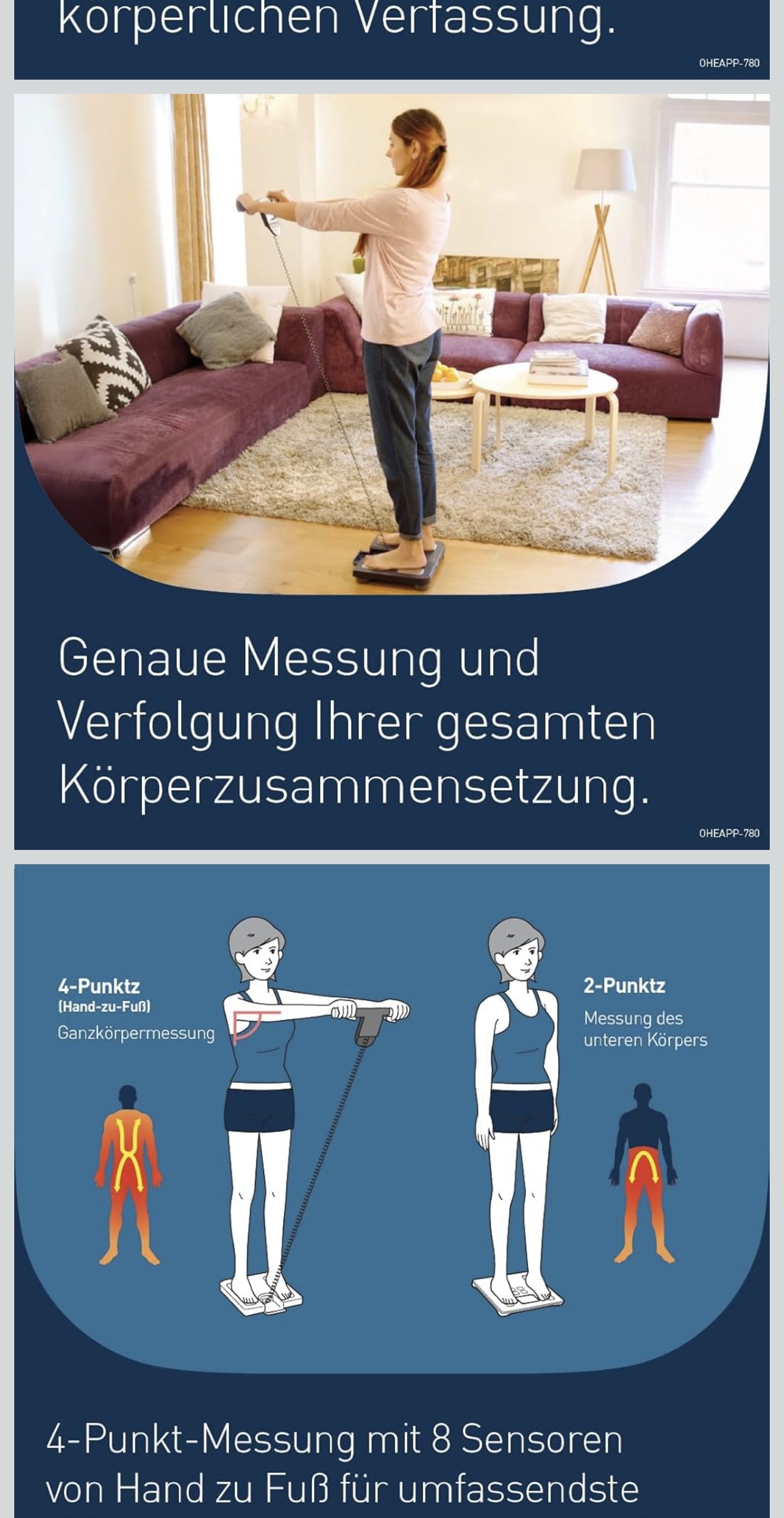 OMRON BF511 Clinically Validated Full Body Composition Monitor with 8 high-precision sensors for hand-to-foot measurement