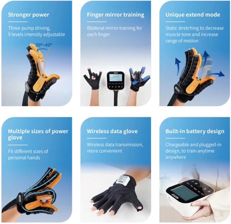 قفاز سيريبو (Syrebo) الروبوتي الذكي لإعادة تأهيل اليد - موديل C12