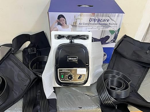 جهاز تصريف لمفاوي للساقين والقدمين والذراعين والبطن، جهاز تدليك سهل التعديل والاستخدام، 6 غرف هوائية، فعالية احترافية من فيزيولين.