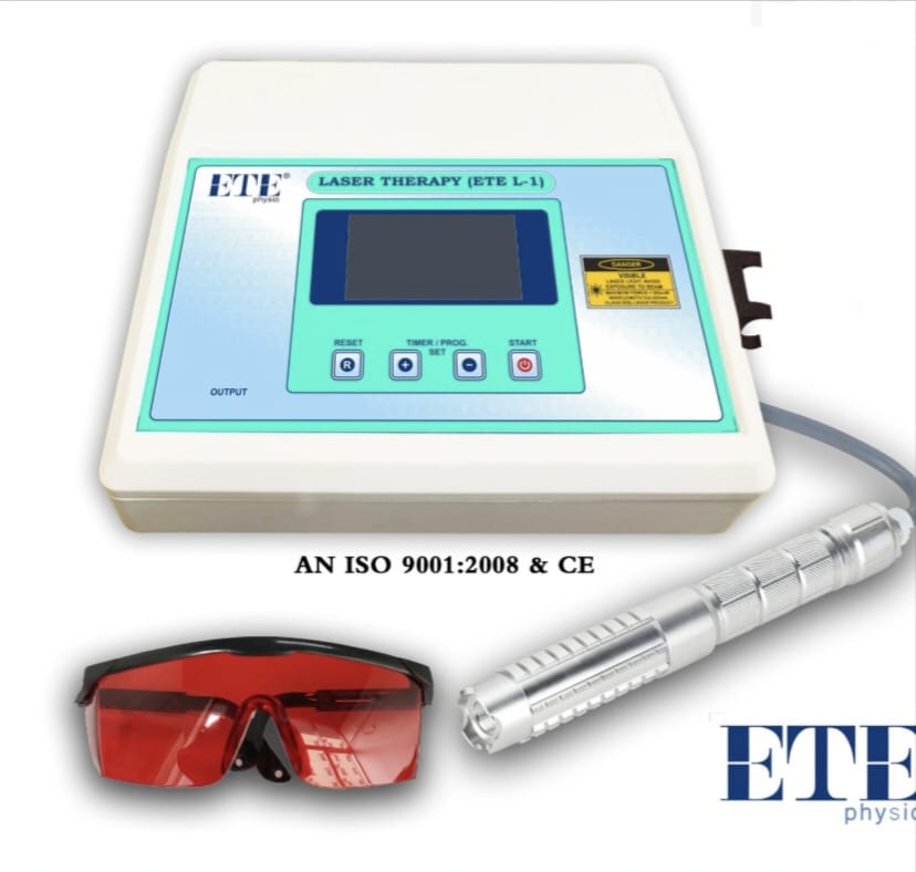 الليزر هندى ETE-L1 ٥٠٠ مللي وات - ٩١٠ نانوميتر شاشه ٣ بوصه LCD عالية الجوده ٦٠ برنامج علاجي متنوع سابق التخزين إمكانيه إضافه برامج جديده خاصه لكل حاله
